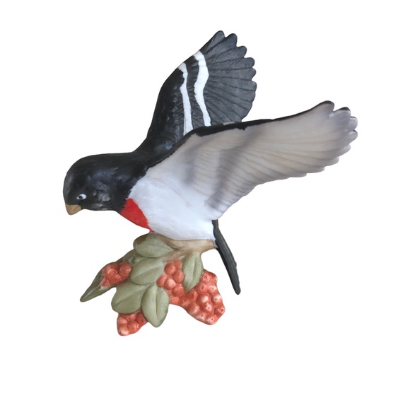 Handcrafted Christmas Ornament GROSBEAK - Picture 1 of 13